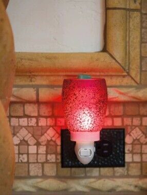Cranberry Glass, Frosted Mini Warmer • Retired BNIB